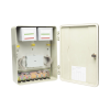 gabinete pasivo de fibra Óptica, acepta cuatro placas fponeap12, ip55, montaje en poste o pared