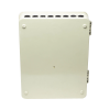 gabinete pasivo de fibra Óptica, acepta cuatro placas fponeap12, ip55, montaje en poste o pared