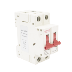 protección térmica/ interruptor 2p, 20 a, corriente directa 800 vcc para aplicación fotovoltaica montaje riel din