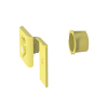 accesorio de salida a tubo de 1.5 in (38 mm), para canaletas fiberrunner 4x4, 6x4, o 12x4, color amarillo