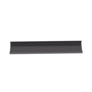 canaleta fiberrunner™ 12x4, de pvc rígido, color negro, 1.8 m de largo