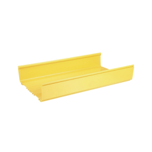 canaleta fiberrunner™ 12x4, de pvc rígido, color amarillo, 1.8 m de largo