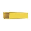 canaleta fiberrunner™ 4x4, de pvc rígido, color amarillo, 2 m de largo