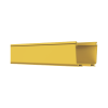 canaleta fiberrunner™ 4x4, de pvc rígido, color amarillo, 2 m de largo