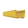 canaleta fiberrunner™ 4x4, de pvc rígido, color amarillo, 2 m de largo