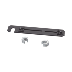 soporte de montaje a techo, para canaletas fiberrunner 4x4 o 6x4, uso con varilla roscada de 5/8", color negro