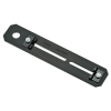 soporte de montaje a techo, para canaletas fiberrunner 4x4 o 6x4, uso con varilla roscada de 5/8", color negro