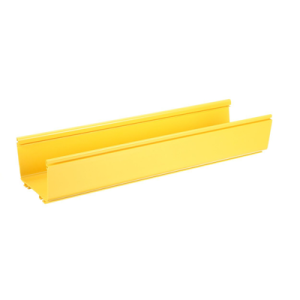 canaleta fiberrunner™ 6x4, de pvc rígido, color amarillo, 2 m de largo