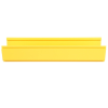 canaleta fiberrunner™ 6x4, de pvc rígido, color amarillo, 1.8 m de largo