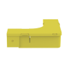 Ángulo recto a 90º horizontal con tapa, para canaletas fiberrunner™ 2x2, color amarillo