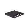 panel de distribución de fibra Óptica, acepta 4 placas fap o fmp, bandeja deslizable, hasta 96 fibras, color negro, 1ur