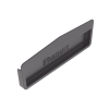 tapa final para canaletas fiberrunner™ 12x4, de instalación a presión, color negro
