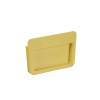 tapa final para canaletas fiberrunner™ 6x4, de instalación a presión, color amarillo