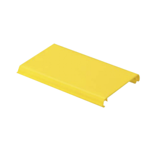 tapa con bisagra a presión para canaleta fiberrunner™ fr4x4yl6, de pvc rígido, color amarillo, 1.8 m de largo