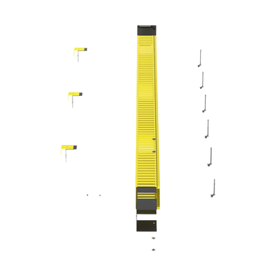 kit de administrador de cables vertical fiberrunner 4x4, incluye soportes de montaje y accesorios, color amarillo kit de administrador de cables vertical fiberrunner 4x4, incluye soportes de montaje y accesorios, color amarillo
