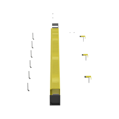 kit de administrador de cables vertical fiberrunner 4x4, incluye soportes de montaje y accesorios, color amarillo kit de administrador de cables vertical fiberrunner 4x4, incluye soportes de montaje y accesorios, color amarillo
