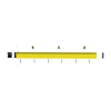 kit de administrador de cables vertical fiberrunner 4x4, incluye soportes de montaje y accesorios, color amarillo