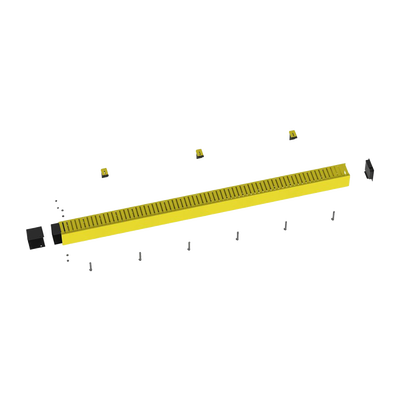 kit de administrador de cables vertical fiberrunner 4x4, incluye soportes de montaje y accesorios, color amarillo kit de administrador de cables vertical fiberrunner 4x4, incluye soportes de montaje y accesorios, color amarillo