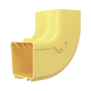 bajada vertical interior de 90º con tapa, para uso con canaletas 4x4 fiberrunner™, color amarillo