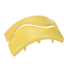 tapa de bajada vertical exterior de 90º, para uso con canaletas 4x4 fiberrunner™, color amarillo