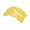 tapa de bajada vertical exterior de 90º, para uso con canaletas 6x4 fiberrunner™, color amarillo