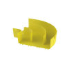 Ángulo recto a 90º horizontal, para canaletas fiberrunner™ 12x4, color amarillo