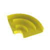 Ángulo recto a 90º horizontal, para canaletas fiberrunner™ 12x4, color amarillo