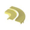 tapa opcional para Ángulo recto de 90º horizontal frra6x4lyl, color amarillo