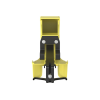 bajada para canaleta fiberrunner™, uso con medidas 4x4, 6x4, 12x4, o 24x12, con reducción a 2x2, color amarillo
