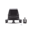 bajada para canaleta fiberrunner™, uso con medidas 4x4, 6x4, 12x4, o 24x12, con reducción a 4x4, color negro