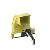 bajada para canaleta fiberrunner™, uso con medidas 4x4, 6x4, 12x4, o 24x12, con reducción a 4x4, color amarillo