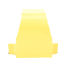 bajada para canaleta fiberrunner™, uso con medidas 4x4, 6x4, 12x4, o 24x12, con reducción a 4x4, color amarillo