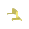 tapa de bajada vertical frspj4x4lyl, para canaleta fiberrunner® 12x4, color amarillo