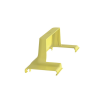 tapa de bajada vertical frspj4x4lyl, para canaleta fiberrunner® 12x4, color amarillo