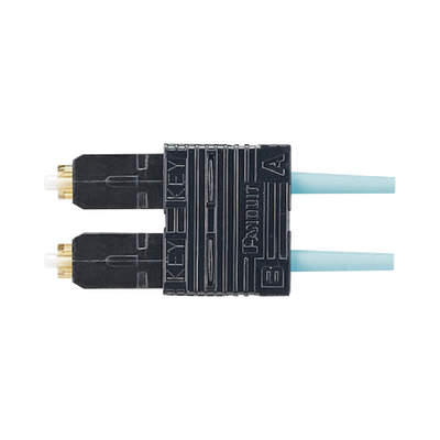 conector de fibra Óptica sc duplex opticam, multimodo 50/125 om3/om4, pre pulido, color aqua conector de fibra Óptica sc duplex opticam, multimodo 50/125 om3/om4, pre pulido, color aqua