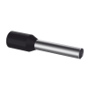 ferrule aislado pan term para cable 16 awg, largo 16.5mm, din color negro. paquete 500 piezas