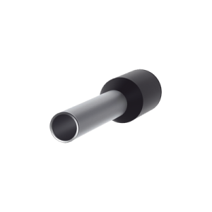 ferrule aislado pan term para cable 16 awg, largo 16.5mm, din color negro. paquete 500 piezas