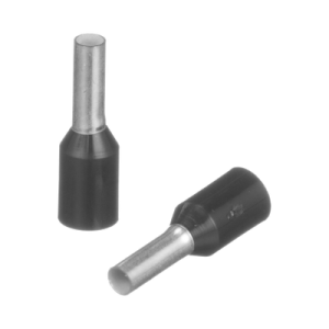 ferrule aislado para cables 16 awg, pin de 6 mm de longitud, mango color negro, paquete de 500 piezas.