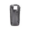 funda reforzada en piel para cinto, con cierre y amplio visor frontal transparente para radios aéreos ic a25.