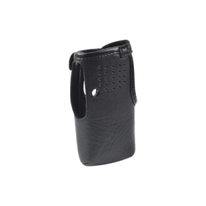 funda reforzada de piel con correas para ic f1000d/01, ic f2000d/01 u ic f2000d/12.
