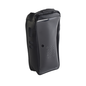 funda de piel reforzada con visor frontal transparente, para radios nx 200, nx 300.