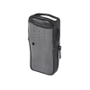 funda de piel reforzada, versión 2 de fácil acceso y cubierta frontal de plástico transparente para los radios tk 2000kv2, tk 3000kv2