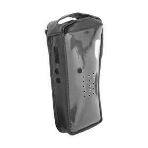 funda reforzada de piel con frente transparente para radios tk 2212, tk 2212l, tk 3212 y tk 3212l.
