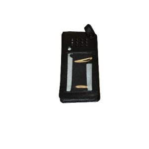 funda reforzada de piel con frente transparente para tk 280, tk 380, tk 480, tk 481, nx 410 y nx 411.