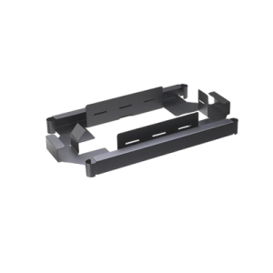 soporte para apilar de 1 a 4 charolas de empalme fst24s, compatible con paneles fmt y fmd, color negro