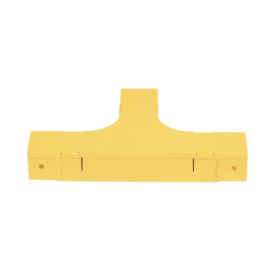 accesorio en t horizontal, con Ángulos a 90º, para canaletas fiberrunner™ 2x2, color amarillo accesorio en t horizontal, con Ángulos a 90º, para canaletas fiberrunner™ 2x2, color amarillo