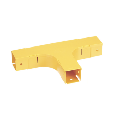 accesorio en t horizontal, con Ángulos a 90º, para canaletas fiberrunner™ 2x2, color amarillo accesorio en t horizontal, con Ángulos a 90º, para canaletas fiberrunner™ 2x2, color amarillo