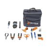 kit de herramientas pro para instalación de fibra Óptica con accesorios de limpieza de puertos/conectores y desforradoras de fibra óptica