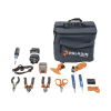 kit de herramientas pro plus para instalación de fibra Óptica con accesorios de limpieza de puertos/conectores, desforradoras de fibra óptica y medidor de potencia
