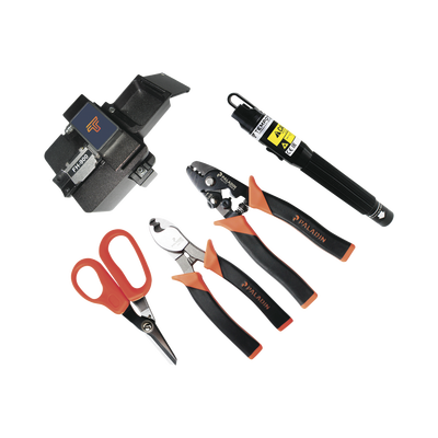 kit de herramientas para terminación de conectores de fibra Óptica prepulidos con cleaver de 2 pasos kit de herramientas para terminación de conectores de fibra Óptica prepulidos con cleaver de 2 pasos